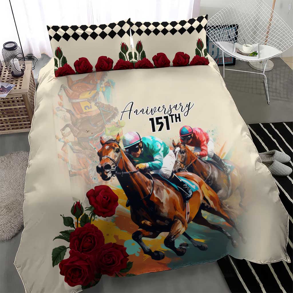 Kentucky Horse Racing 151st Anniversary Bedding Set LT03