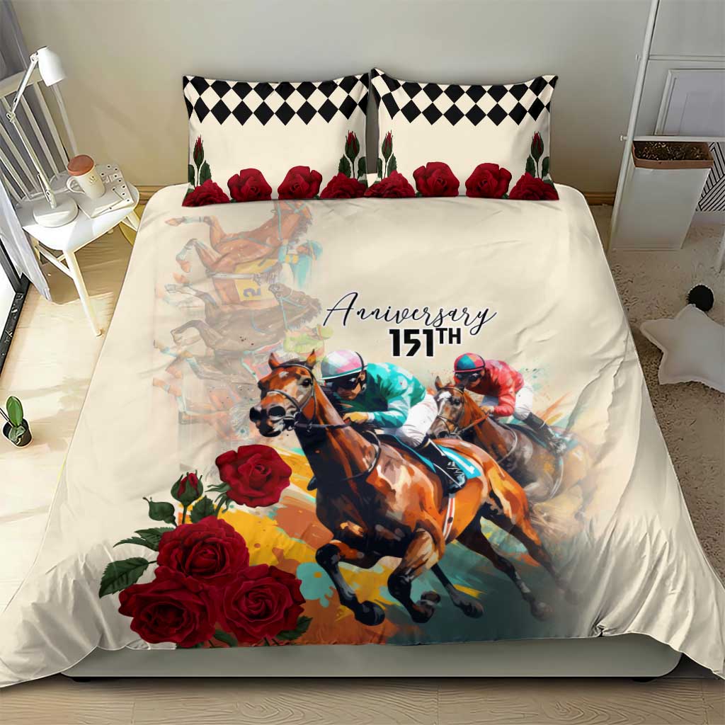 Kentucky Horse Racing 151st Anniversary Bedding Set LT03