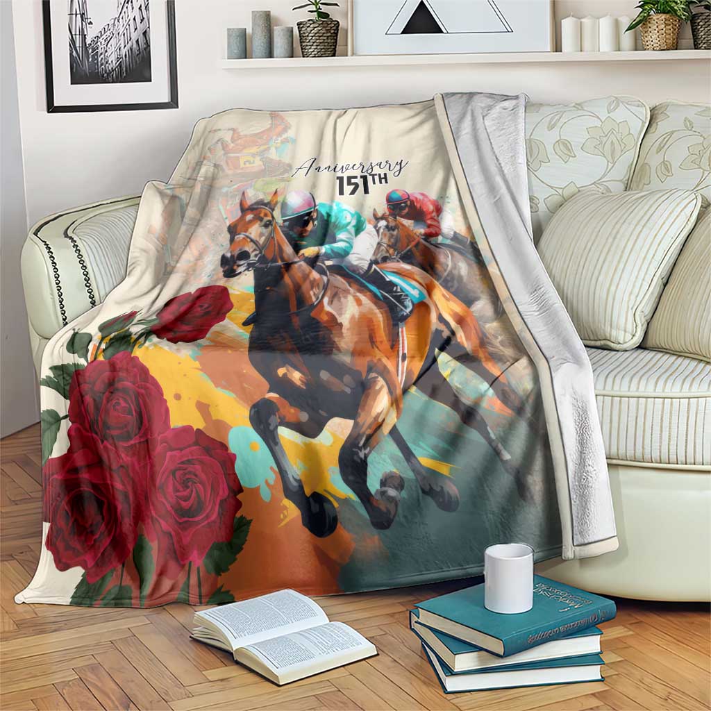 Kentucky Horse Racing 151st Anniversary Blanket LT03