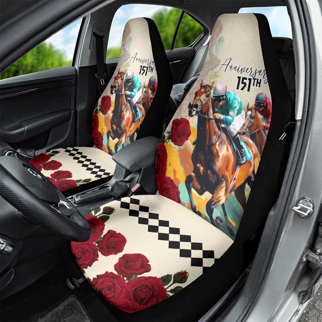 Kentucky Horse Racing 151st Anniversary Car Seat Cover LT03
