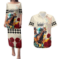 Kentucky Horse Racing 151st Anniversary Couples Matching Puletasi and Hawaiian Shirt LT03
