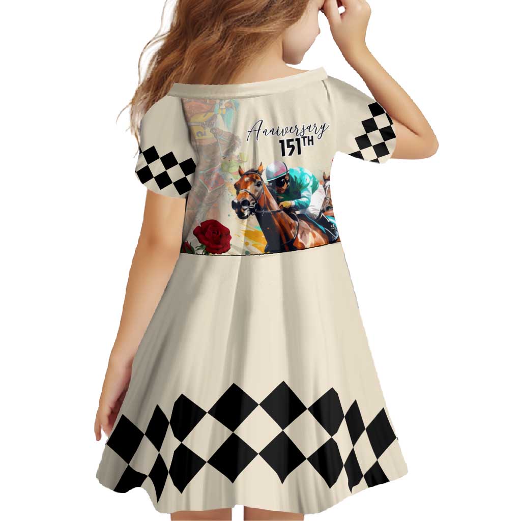 Kentucky Horse Racing 151st Anniversary Family Matching Long Sleeve Bodycon Dress and Hawaiian Shirt LT03