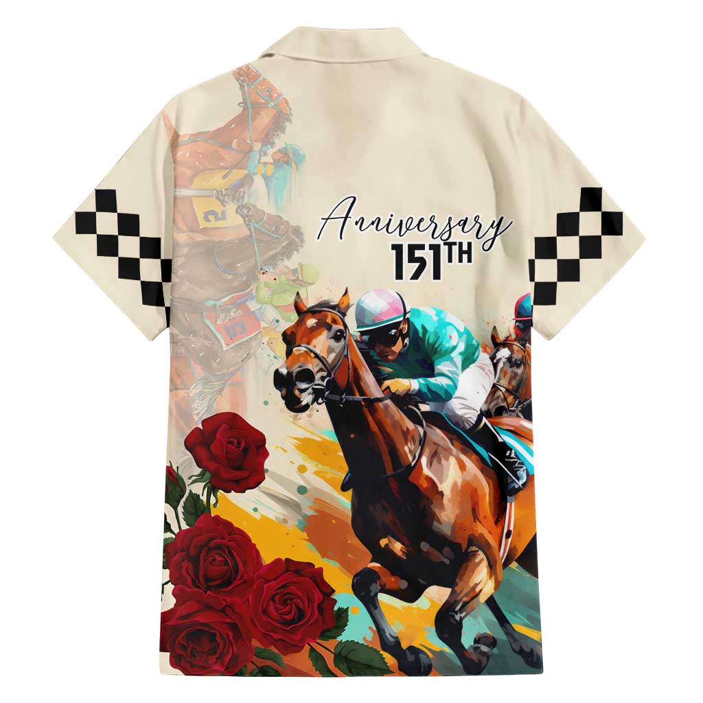 Kentucky Horse Racing 151st Anniversary Family Matching Long Sleeve Bodycon Dress and Hawaiian Shirt LT03