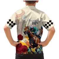 Kentucky Horse Racing 151st Anniversary Family Matching Mermaid Dress and Hawaiian Shirt LT03