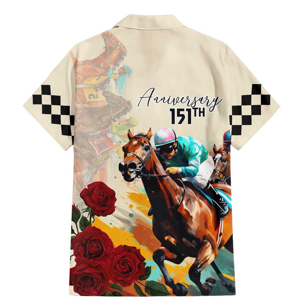 Kentucky Horse Racing 151st Anniversary Family Matching Mermaid Dress and Hawaiian Shirt LT03