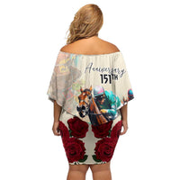 Kentucky Horse Racing 151st Anniversary Family Matching Off Shoulder Short Dress and Hawaiian Shirt LT03