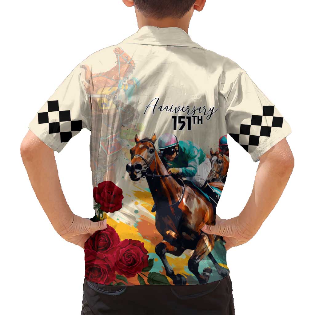 Kentucky Horse Racing 151st Anniversary Family Matching Summer Maxi Dress and Hawaiian Shirt LT03