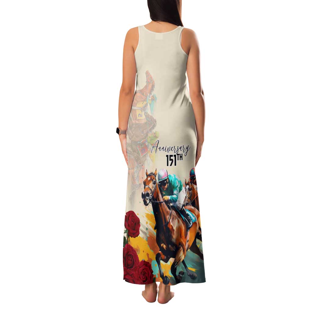 Kentucky Horse Racing 151st Anniversary Family Matching Tank Maxi Dress and Hawaiian Shirt LT03
