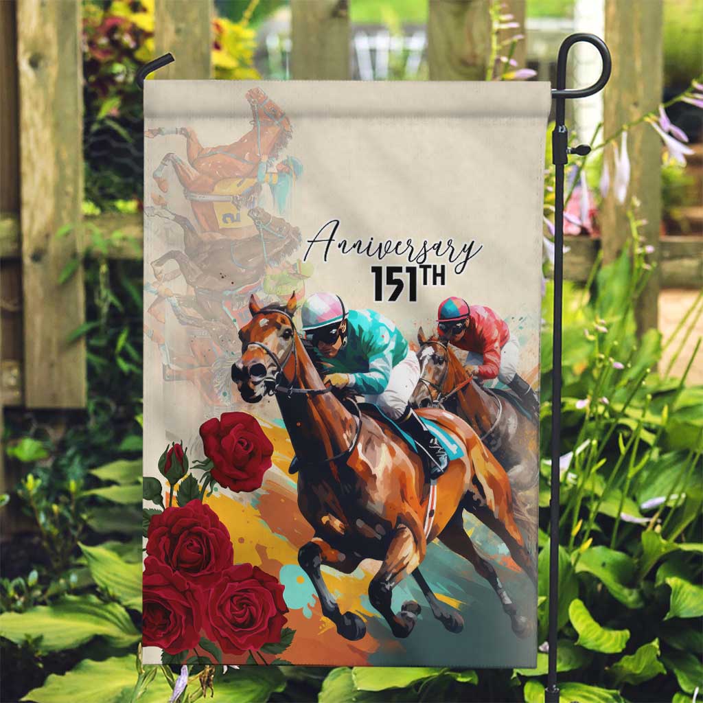 Kentucky Horse Racing 151st Anniversary Garden Flag LT03