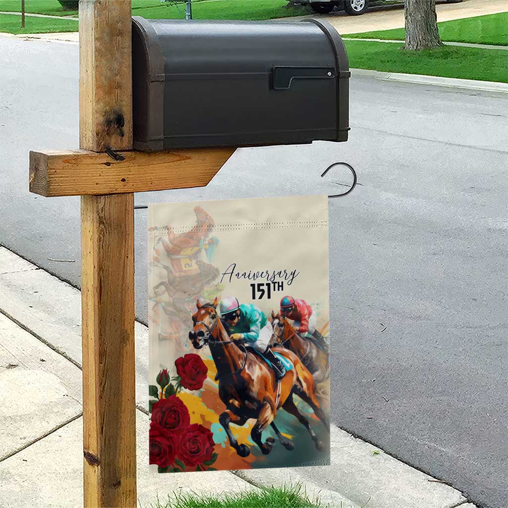 Kentucky Horse Racing 151st Anniversary Garden Flag LT03