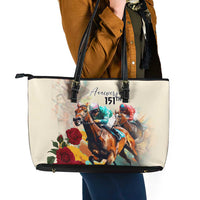 Kentucky Horse Racing 151st Anniversary Leather Tote Bag LT03