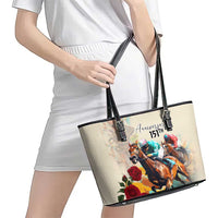 Kentucky Horse Racing 151st Anniversary Leather Tote Bag LT03