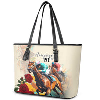 Kentucky Horse Racing 151st Anniversary Leather Tote Bag LT03