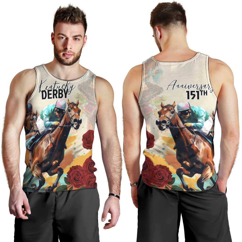 Kentucky Horse Racing 151st Anniversary Men Tank Top LT03