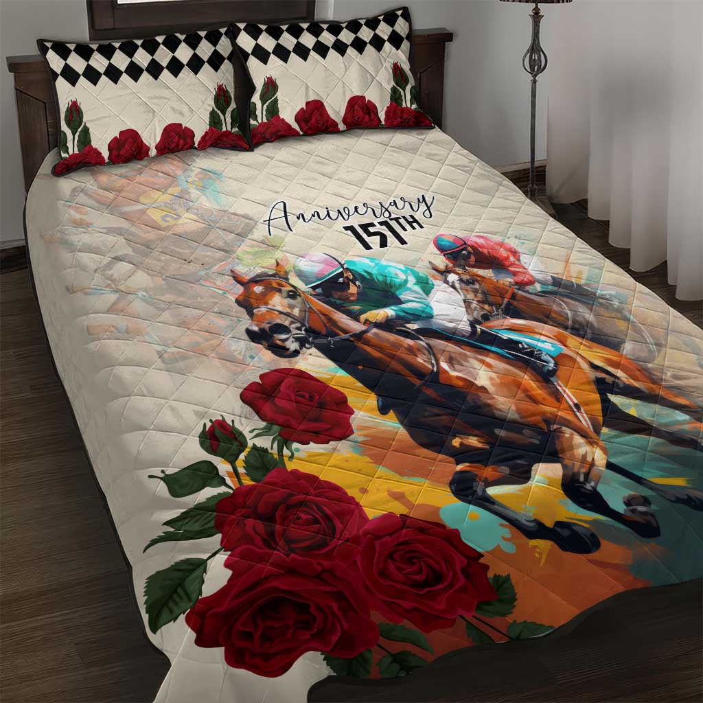 Kentucky Horse Racing 151st Anniversary Quilt Bed Set LT03
