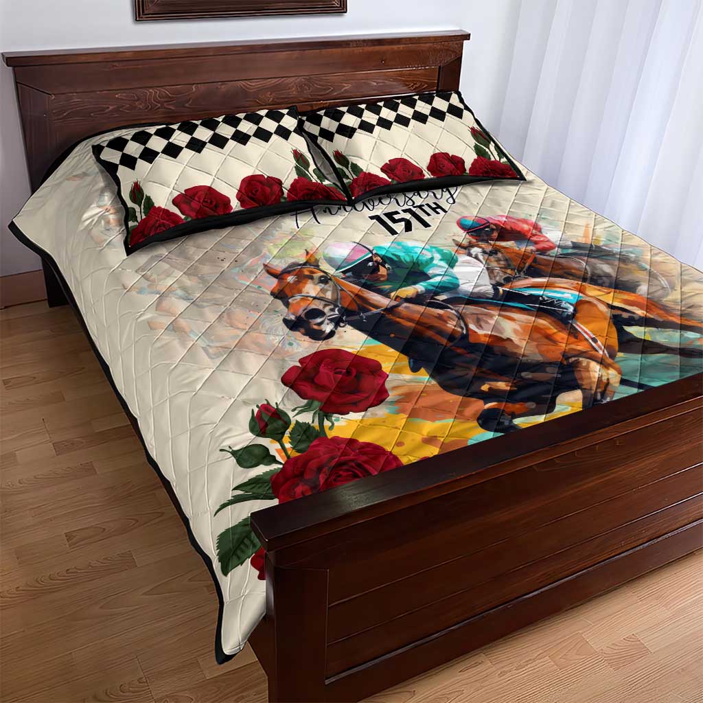 Kentucky Horse Racing 151st Anniversary Quilt Bed Set LT03