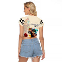 Kentucky Horse Racing 151st Anniversary Raglan Cropped T Shirt LT03