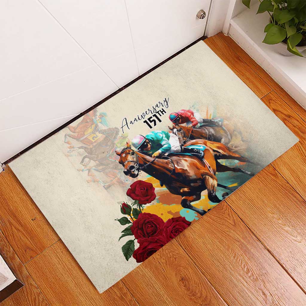 Kentucky Horse Racing 151st Anniversary Rubber Doormat LT03