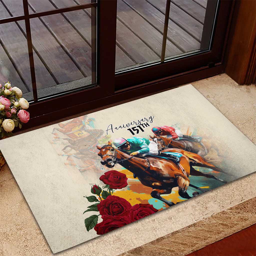 Kentucky Horse Racing 151st Anniversary Rubber Doormat LT03