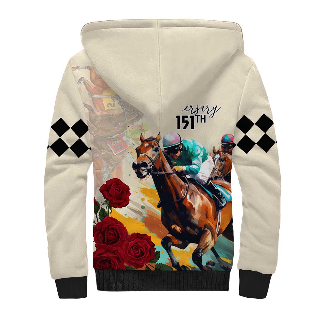 Kentucky Horse Racing 151st Anniversary Sherpa Hoodie LT03