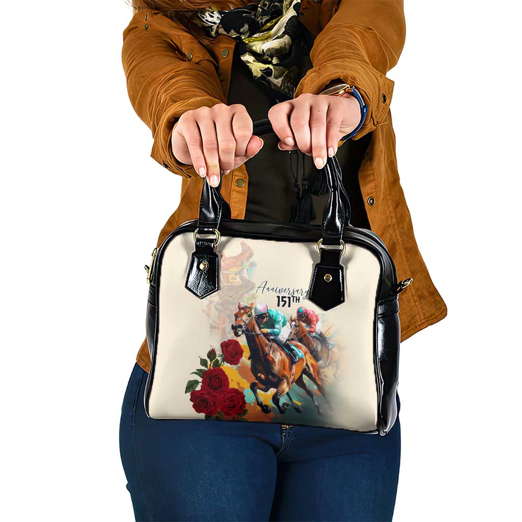 Kentucky Horse Racing 151st Anniversary Shoulder Handbag LT03