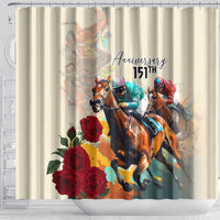 Kentucky Horse Racing 151st Anniversary Shower Curtain LT03