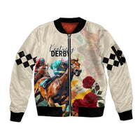 Kentucky Horse Racing 151st Anniversary Sleeve Zip Bomber Jacket LT03