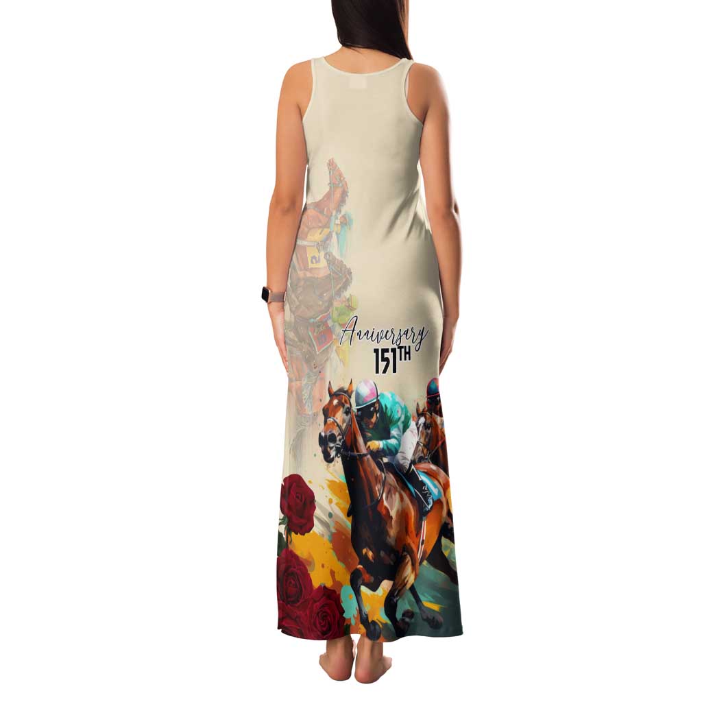Kentucky Horse Racing 151st Anniversary Tank Maxi Dress LT03