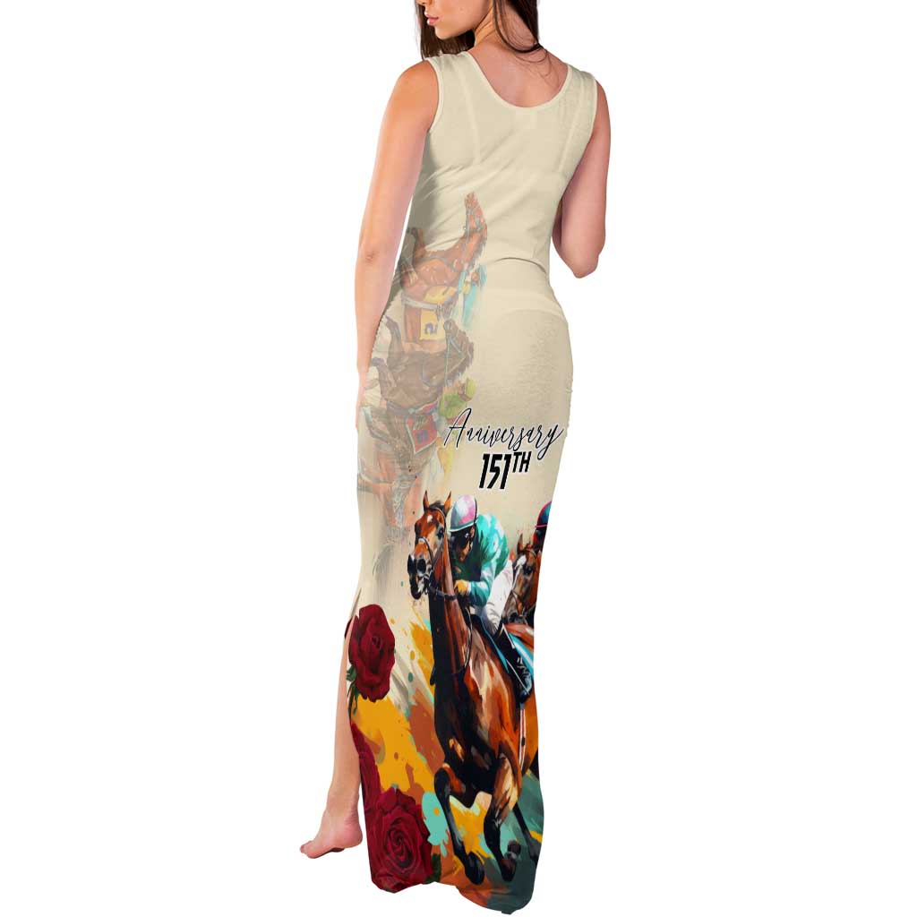 Kentucky Horse Racing 151st Anniversary Tank Maxi Dress LT03