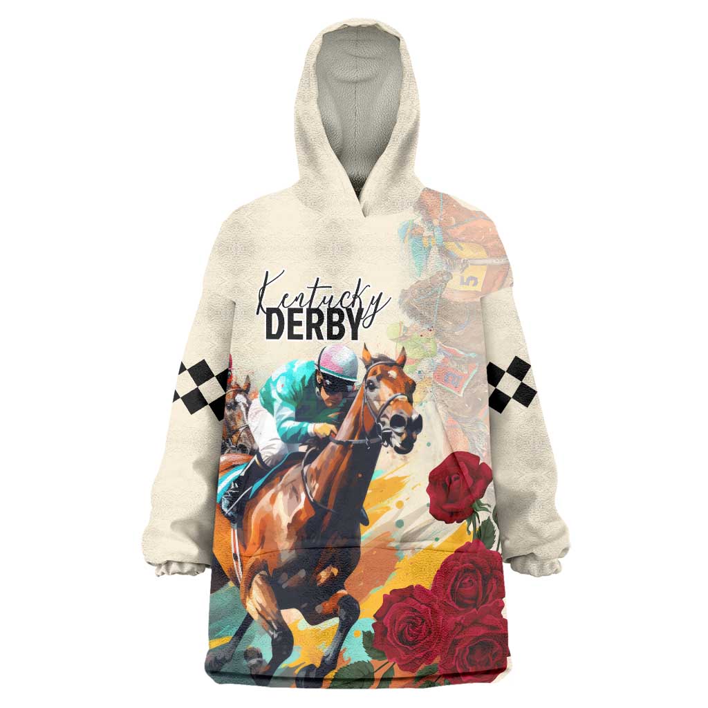 Kentucky Horse Racing 151st Anniversary Wearable Blanket Hoodie LT03