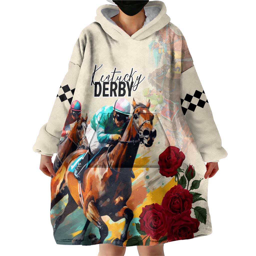 Kentucky Horse Racing 151st Anniversary Wearable Blanket Hoodie LT03