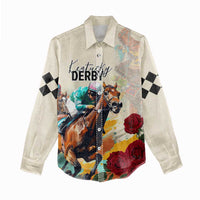 Kentucky Horse Racing 151st Anniversary Women Casual Shirt LT03