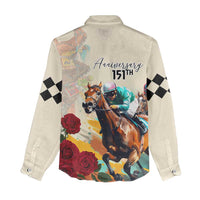 Kentucky Horse Racing 151st Anniversary Women Casual Shirt LT03