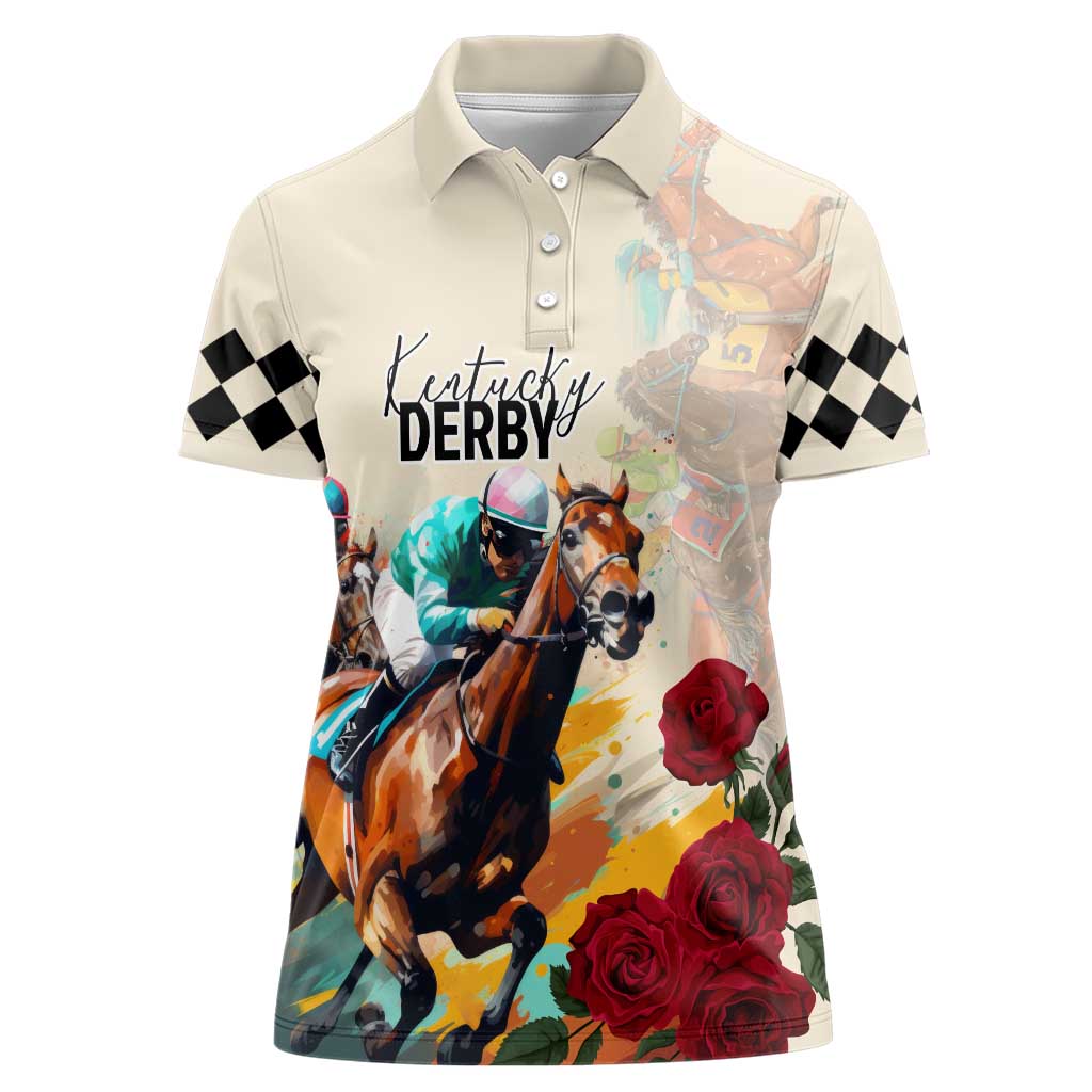 Kentucky Horse Racing 151st Anniversary Women Polo Shirt LT03