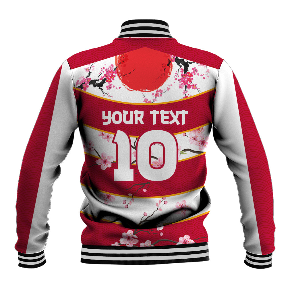 Custom Japan Rugby Baseball Jacket Sakura Blossom Go Champion 2024 - Wonder Print Shop