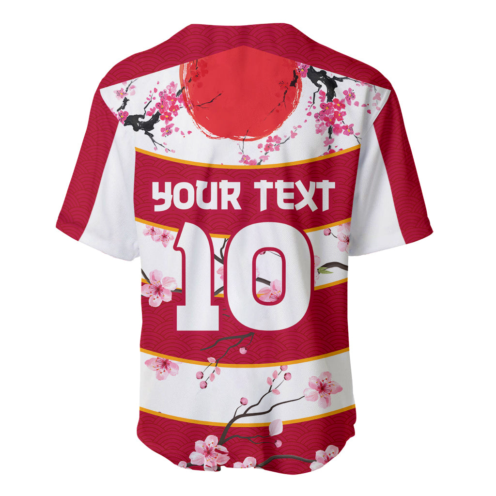 Custom Japan Rugby Baseball Jersey Sakura Blossom Go Champion 2024 - Wonder Print Shop