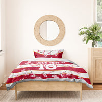 Custom Japan Rugby Bedding Set Sakura Blossom Go Champion 2024 - Wonder Print Shop