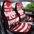 Custom Japan Rugby Car Seat Cover Sakura Blossom Go Champion 2024