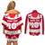 Custom Japan Rugby Couples Matching Off Shoulder Short Dress and Long Sleeve Button Shirt Sakura Blossom Go Champion 2024 - Wonder Print Shop