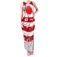 Custom Japan Rugby Family Matching Tank Maxi Dress and Hawaiian Shirt Sakura Blossom Go Champion 2024 - Wonder Print Shop