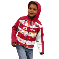 Custom Japan Rugby Kid Hoodie Sakura Blossom Go Champion 2024 - Wonder Print Shop