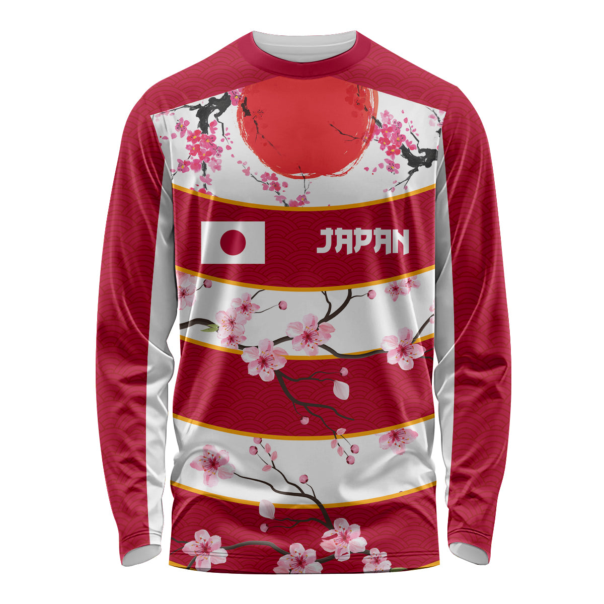 Custom Japan Rugby Long Sleeve Shirt Sakura Blossom Go Champion 2024 - Wonder Print Shop