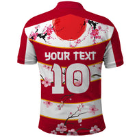 Custom Japan Rugby Polo Shirt Sakura Blossom Go Champion 2024 - Wonder Print Shop