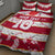 Custom Japan Rugby Quilt Bed Set Sakura Blossom Go Champion 2024