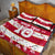 Custom Japan Rugby Quilt Bed Set Sakura Blossom Go Champion 2024