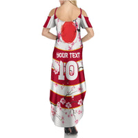 Custom Japan Rugby Summer Maxi Dress Sakura Blossom Go Champion 2024 - Wonder Print Shop