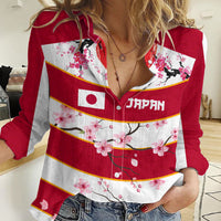 Custom Japan Rugby Women Casual Shirt Sakura Blossom Go Champion 2024 - Wonder Print Shop