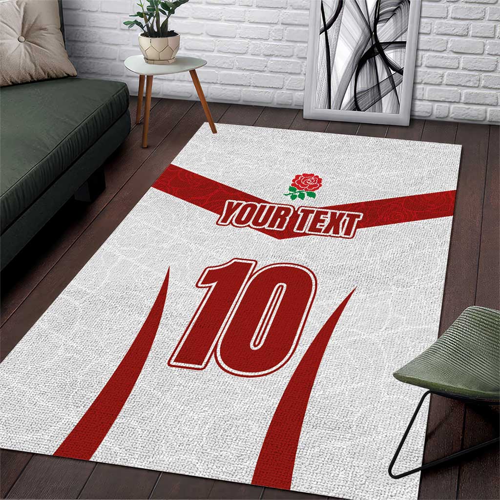 Custom England Rugby-The Red Rose Area Rug Go Champions