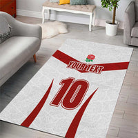 Custom England Rugby-The Red Rose Area Rug Go Champions