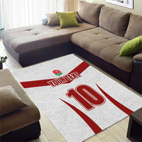 Custom England Rugby-The Red Rose Area Rug Go Champions